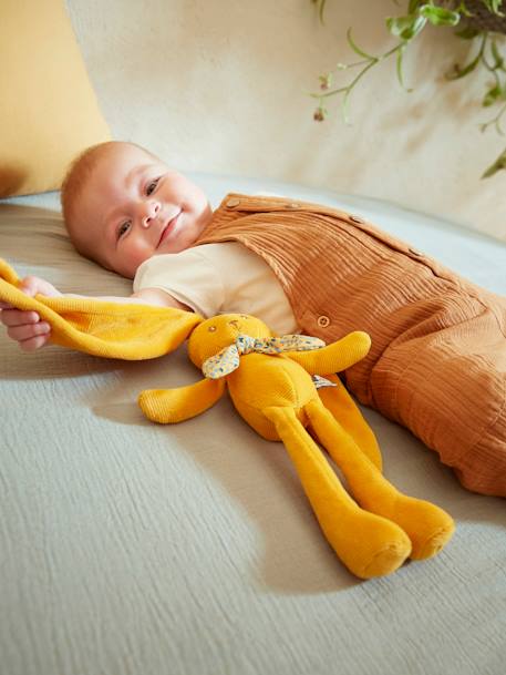 Pantin lapin Lapinoo - beige+blanc+orange - vertbaudet enfant 