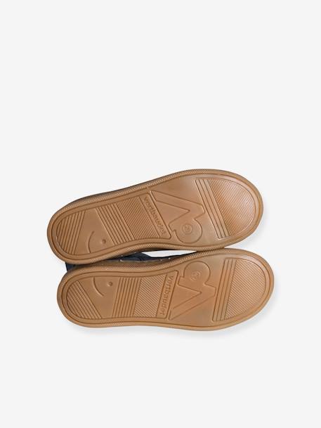 Boots fille cuir zippées bronze+camel+lot marron+marine+or+vert - vertbaudet enfant 