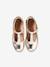 Ballerines cuir fille beige imprimé+or - vertbaudet enfant 