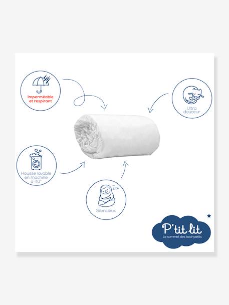 Alèse imperméable Bamboo non traitée spéciale CODODO P'TIT LIT blanc - vertbaudet enfant 