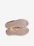 Ballerines cuir fille beige imprimé+or - vertbaudet enfant 