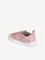 Chaussons scratchés bébé en cuir souple rose+rose pâle - vertbaudet enfant 