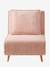 Banquette convertible 1 place velours côtelé rose nude+vert - vertbaudet enfant 