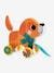 Lou, chien en bois à tirer - DJECO multicolore - vertbaudet enfant 