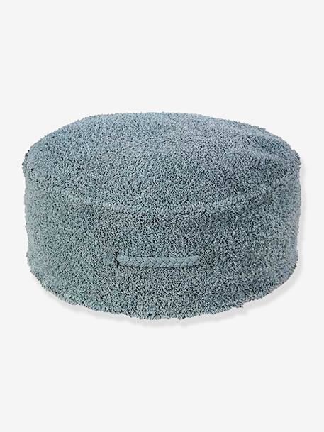 Pouf chill - bleu grisé+gris perle+vieux rose - vertbaudet enfant 