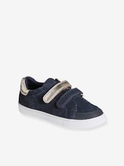 Chaussures-Chaussures fille 23-38-Baskets, tennis-Baskets enfant fille cuir à scratchs