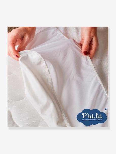 Alèse imperméable Bamboo non traitée spéciale CODODO P'TIT LIT blanc - vertbaudet enfant 
