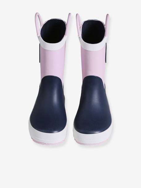 Regenlaarzen voor meisjes roze, bedrukt+veel paars - vertbaudet enfant 