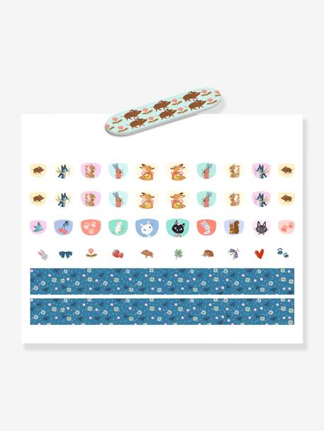 60 nagelstickers - DJECO blauw+rozen - vertbaudet enfant 