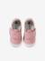 Chaussons scratchés bébé en cuir souple rose+rose pâle - vertbaudet enfant 
