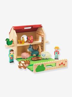 Jouet-Jeux d'imagination-Softi Farm ferme en bois -