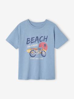 Jongens-T-shirt, poloshirt, souspull-Jongensshirt met motief 'surf and ride'