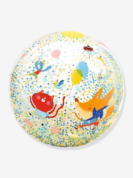 Ballon met gekleurde ballen - DJECO geel+rozen - vertbaudet enfant 