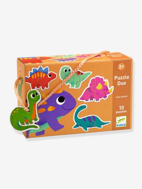 Puzzle Dinos duo - DJECO multicolore - vertbaudet enfant 