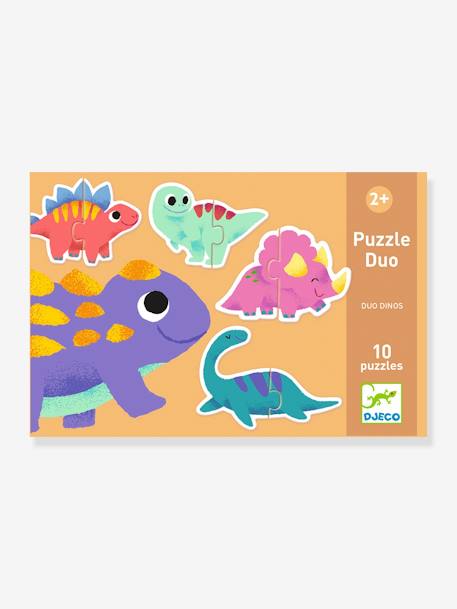 Puzzle Dinos duo - DJECO multicolore - vertbaudet enfant 