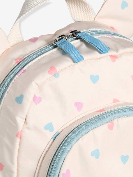 Sac à dos fille maternelle 'Joli coeur' écru - vertbaudet enfant 