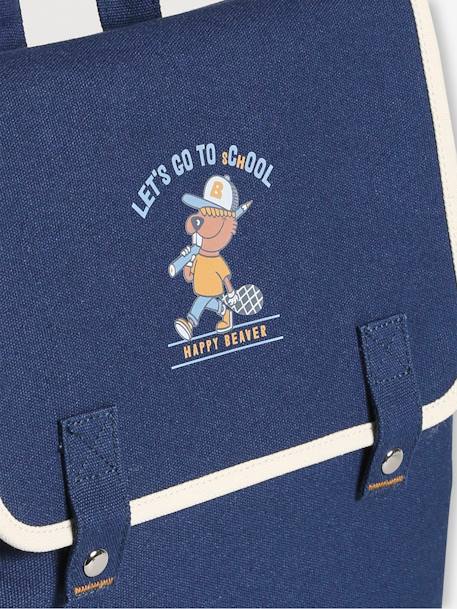 Sac à dos 'happy castor' bleu - vertbaudet enfant 