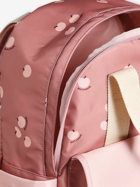 Sac à dos fille 'pommes love' bois de rose - vertbaudet enfant 