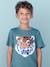 Tee-shirt garçon motif à sequins réversibles blanc+bleu nuit+bleu océan+écru+vert d'eau - vertbaudet enfant 
