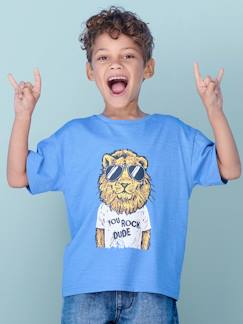 Jongens-T-shirt, poloshirt, souspull-T-shirt-Jongensshirt met leuk dierenmotief