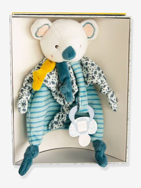 Yoca le koala doudou attache-sucette - DOUDOU ET COMPAGNIE bleu - vertbaudet enfant 