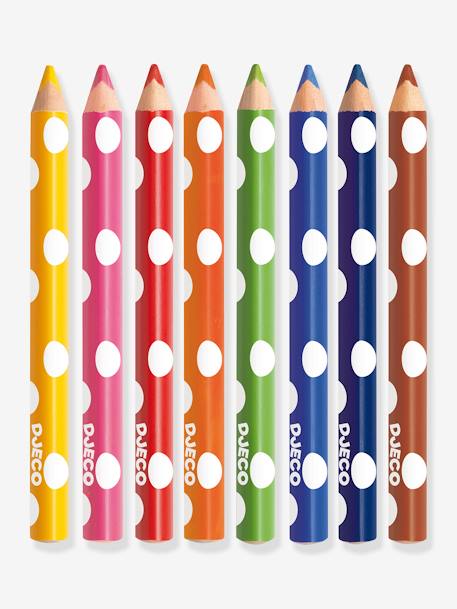 8 kleurpotloden voor kleintjes - DJECO meerkleurig - vertbaudet enfant 