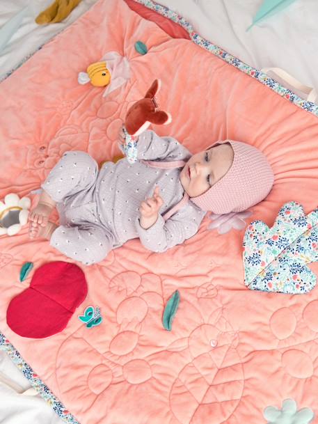 Leertapijt en slaapzak LILLIPUTIENS groen+rozen - vertbaudet enfant 