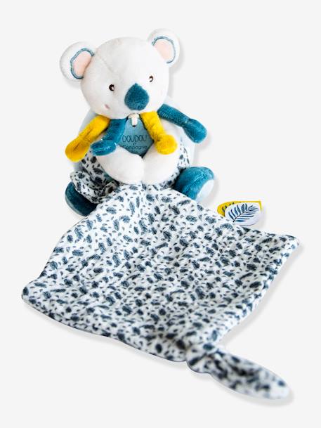 Yoca le koala - pantin avec doudou 15cm - DOUDOU ET COMPAGNIE bleu - vertbaudet enfant 