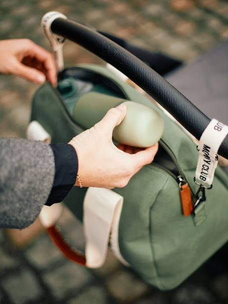 Sac à langer Mommy Club écru+marron+noir+vert - vertbaudet enfant 