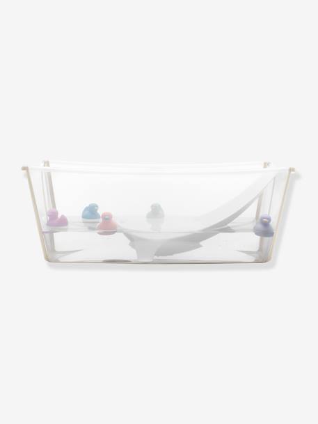 Ensemble baignoire Flexi Bath + transat de bain beige+écru - vertbaudet enfant 