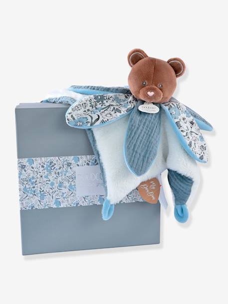 Doudou pétale 27cm boh'aim - DOUDOU ET COMPAGNIE bleu+jaune+rose - vertbaudet enfant 