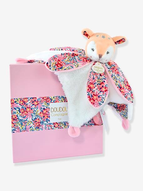 Doudou pétale 27cm boh'aim - DOUDOU ET COMPAGNIE bleu+jaune+rose - vertbaudet enfant 