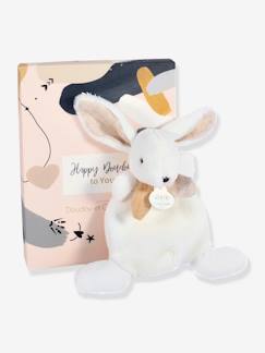 Speelgoed-Eerste levensjaren-Happy knuffel plat 17cm - DOUDOU ET COMPAGNIE