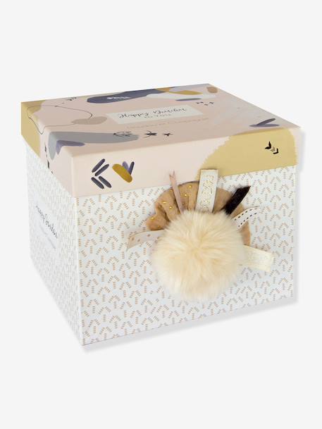 Happy doudou pantin 25cm - DOUDOU ET COMPAGNIE beige+bois de rose - vertbaudet enfant 