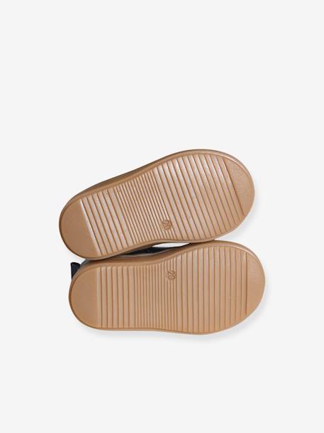 Boots zippées cuir bébé marine - vertbaudet enfant 