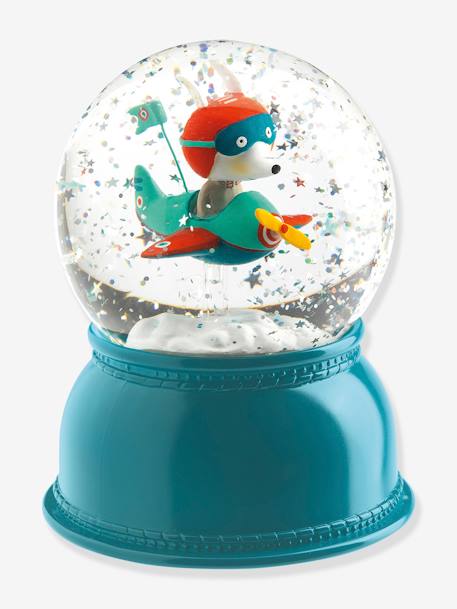 Veilleuse boule a neige Avion - DJECO multicolore - vertbaudet enfant 