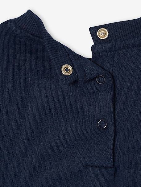 Sweat-shirt motif animal bébé kaki+marine - vertbaudet enfant 