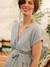 Robe grossesse en gaze de coton bio argile+vert sauge - vertbaudet enfant 