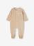 Pyjama bébé mixte velours animal personnalisable beige chiné+gris chiné - vertbaudet enfant 