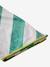 Personaliseerbare bad-/strandhanddoek, met gerecycled katoen blauw, gestreept+mintgroen+roze, bedrukt - vertbaudet enfant 