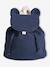 Sac à dos personnalisable en gaze de coton animation oreilles bleu nuit+rose poudré+vanille+vert sauge - vertbaudet enfant 