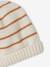 Ensemble combinaison et bonnet en tricot rayé bébé noisette - vertbaudet enfant 