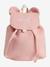 Sac à dos personnalisable en gaze de coton animation oreilles rose poudré+vert sauge - vertbaudet enfant 