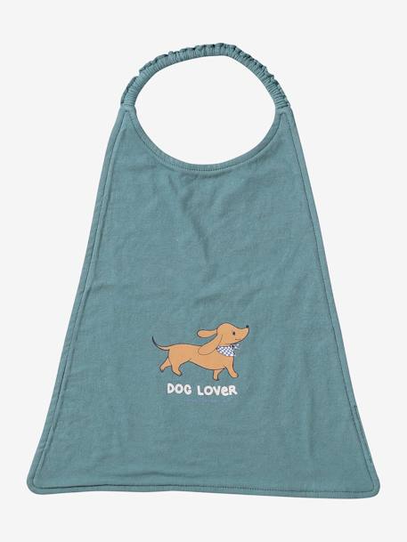 Lot 3 grands bavoirs moka+vert sauge - vertbaudet enfant 