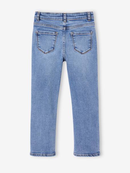 Slim jeans gemiddeld meisjes denimgrijs+donkerblauw+grijs+middenblauw - vertbaudet enfant 