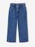Pantalon fille large motifs fantaisie bleu foncé+bleu moyen+denim gris - vertbaudet enfant 