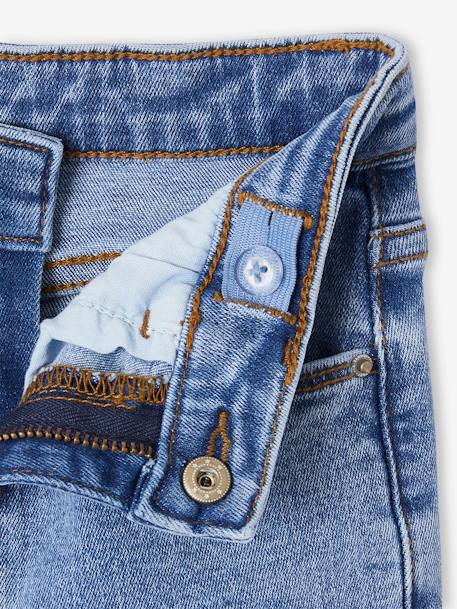 Jean fille slim morphologik tour de hanches medium bleu foncé+bleu moyen+denim gris+gris - vertbaudet enfant 