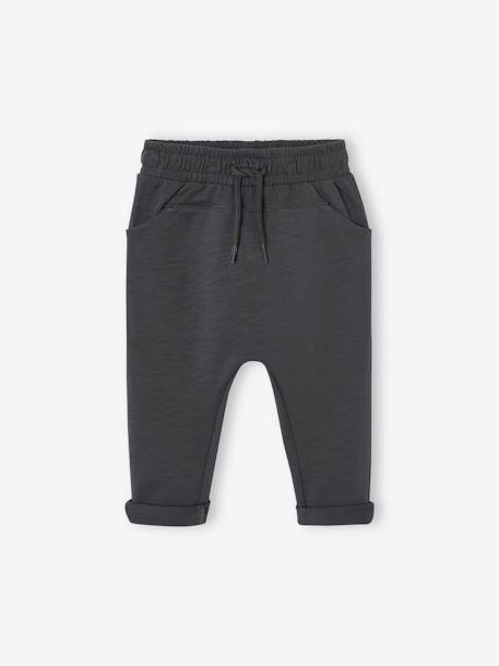 Set van 2 fleece broeken BASICS baby dennen+jeansblauw - vertbaudet enfant 