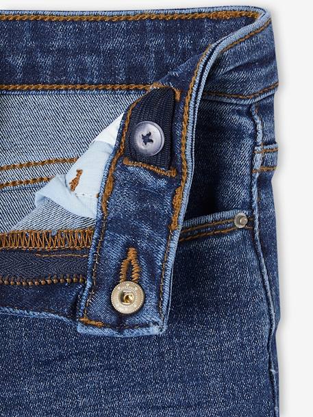 Slim jeans gemiddeld meisjes denimgrijs+donkerblauw+grijs+middenblauw - vertbaudet enfant 