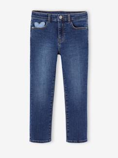 Jean fille slim morphologik tour de hanches medium  - vertbaudet enfant